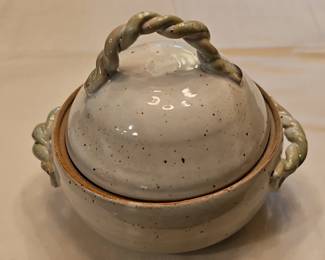 Handcrafted Stoneware Lidded Sugar Bowl