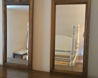 Oak Dresser with Twin Mirrors second image