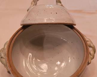 Handcrafted Stoneware Lidded Sugar Bowl second image