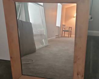 Wood Framed Wall Mirror