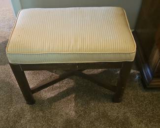 Upholstered XBase Stools, set of