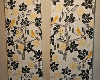 Floral Bird Canvas Wall Art Set