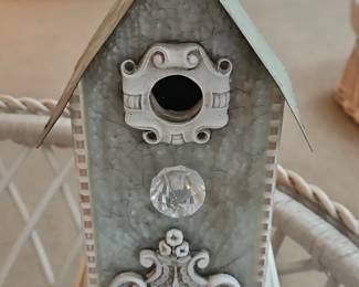 Decorative Birdhouse with Crystal