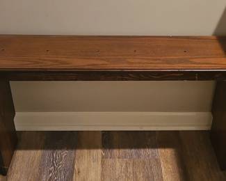 Wood Entryway Bench