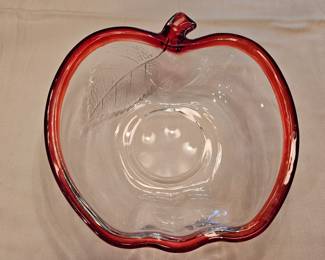 Studio Nova Apple Shaped Glass Bowl second image