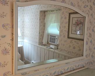 White Painted Wall Mirror