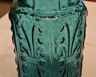 Teal Atterbury Scroll Canister
