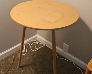 Round Wood Side Table