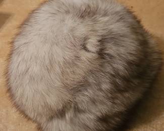 Vintage Fox Fur Pillbox Hat