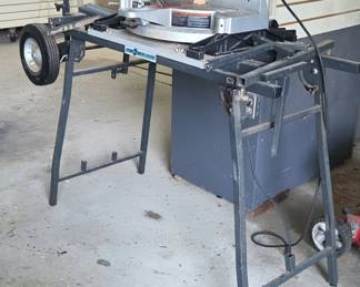 Delta Miter Saw on Rolling Stand