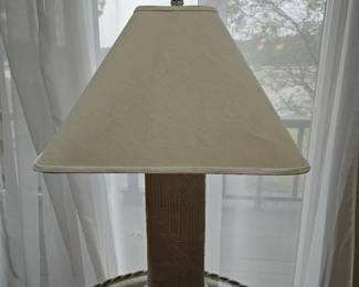 Woven Rattan Table Lamp second image
