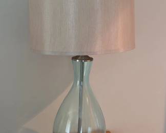 Blue Teardrop Glass Table Lamp