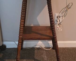 Antique Spool Leg Side Table