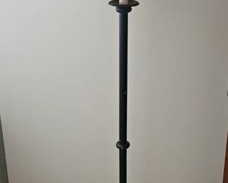 Vintage Wrought Iron Tripod Floor Lamp second image