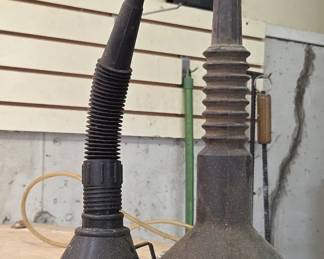 Vintage Automotive Funnels Set