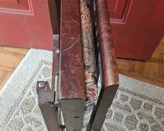 Vintage Folding Chairs with Tapestry Seat, set of second image
