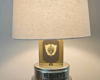 Upcycled Hersheys Cocoa Tin Lamp