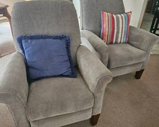 Grey Fabric Chairs, set of third image