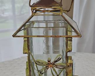 Dragonfly Glass Lantern