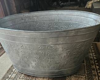 Galvanized Metal Wash Tub