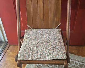 Handpainted folding chairs, set of