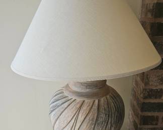 Vintage Swirled Ceramic Table Lamp second image
