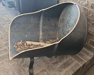 Black Metal Firewood Hod