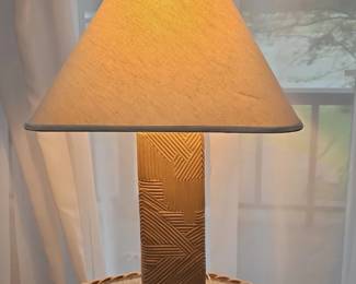 Woven Rattan Table Lamp