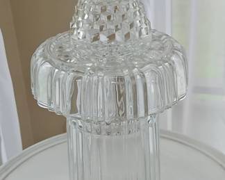 Glass Epergne Centerpiece
