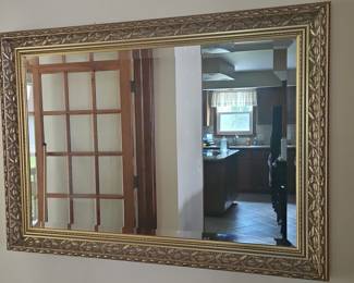 Hollywood Regency Ornate Gold Mirror