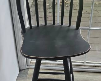 Black Windsor Barstool