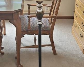 Traditional metal floor lamp