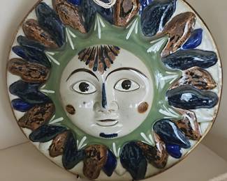 Talavera Sun Face Plaque