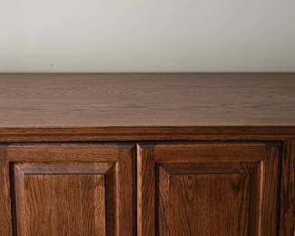 Large Oak Entertainment Center third image