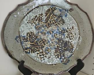 Decorative Studio Pottery Platter