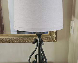 Wrought Iron Scroll Table Lamp second image