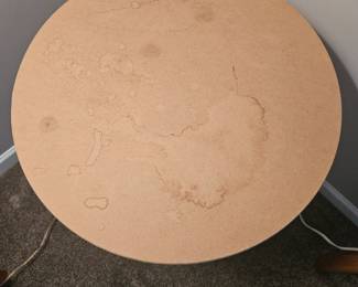 Round Wood Side Table second image