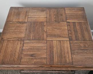 Parquet Block End Table, set of second image