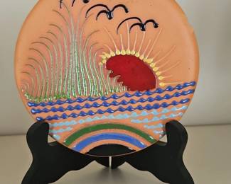 HandPainted Terracotta Plate
