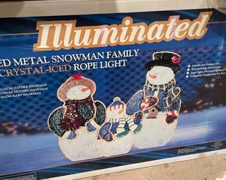 Snowman yard lights