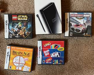 Nintendo DS Lite w/case and games