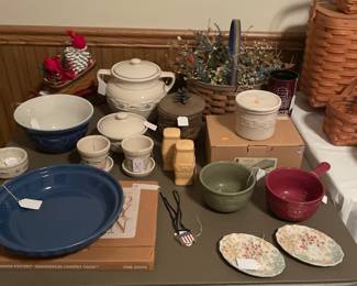 Longaberger Pottery and Porcelains 