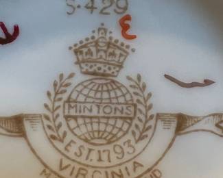 Minton tea cup set