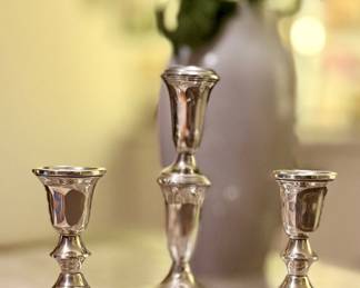 Sterling candlesticks