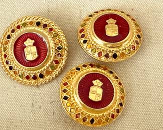 Liz Vtg. Claiborne clip on earrings and brooch