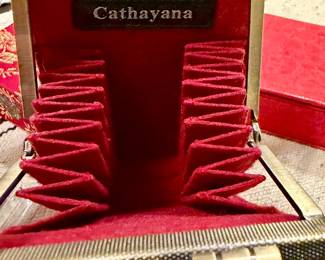 Vtg. Cathayana credit card case
