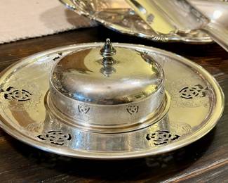 Silverplate serving pieces