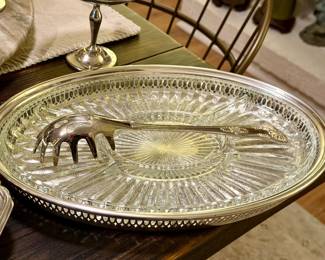 Silverplate serving pieces