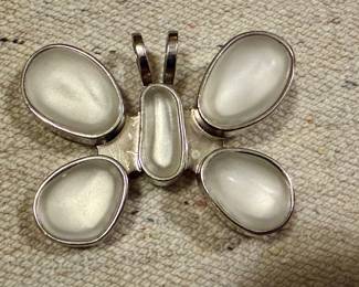 Signed, Rebecca Collins butterfly pendant/clip 