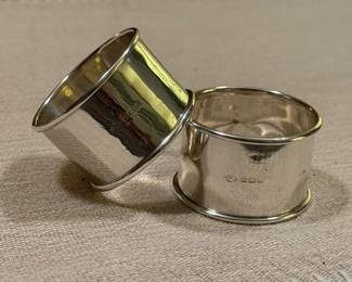Sterling napkin rings